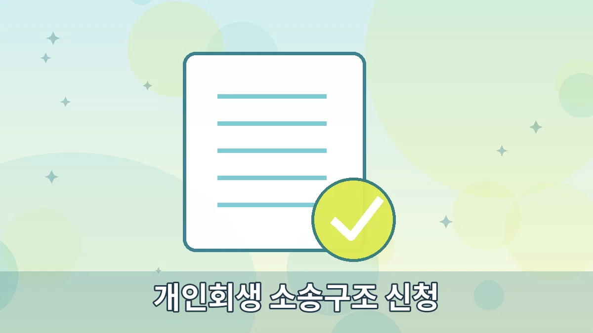 개인회생 소송구조 신청 안내 이미지 3